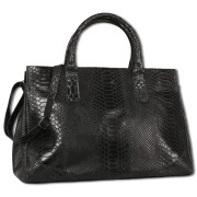 Toscanto Damen Henkeltasche Leder Tasche schwarz OTT172HS1