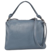 Toscanto Damen Schultertasche Leder Tasche blau OTT173SH5