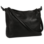 Toscanto Damen Schultertasche Beuteltasche Leder Tasche schwarz OTT197SS1