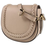 Toscanto Damen Schultertasche Umhängetasche Leder Tasche taupe beige OTT806SC