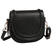 Toscanto Damen Schultertasche Umhängetasche Leder Tasche schwarz OTT806SS