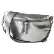 Toscanto Damen Gürteltasche Leder Tasche silber OTT807BJ