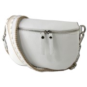 Toscanto Damen Gürteltasche Leder Tasche weiß OTT807BW