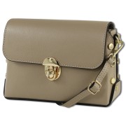 Toscanto Damen Umhängetasche Leder Tasche taupe beige OTT808UC