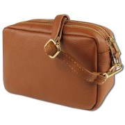 Toscanto Damen Umhängetasche Leder Tasche hellbraun tan OTT809UC