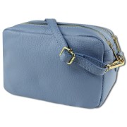 Toscanto Damen Umhängetasche Leder Tasche hellblau OTT809UH