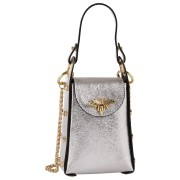 Toscanto Damen Umhängetasche Leder Tasche silber OTT813UJ