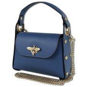 Toscanto Damen Umhängetasche Leder Tasche blau OTT817UF