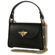 Toscanto Damen Umhängetasche Leder Tasche schwarz OTT817US