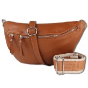 Toscanto Damen Gürteltasche Leder Tasche hellbraun OTT821BC