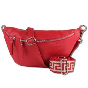 Toscanto Damen Gürteltasche Leder Tasche rot OTT821BR