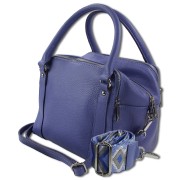 Toscanto Damen Jugend Citytasche Leder Tasche blau OTT822UH