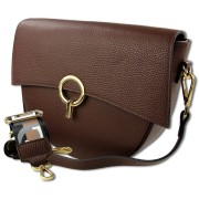 Toscanto Damen Jugend Citytasche Leder Tasche dunkelbraun OTT824UN