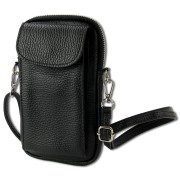 Toscanto Damen Handtasche Leder Tasche schwarz OTT827SS