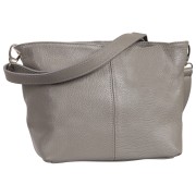 Toscanto Damen Schultertasche Umhängetasche Leder Tasche grau OTT829SK