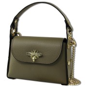 Toscanto Damen Leder Tasche graugrün dunkeltaupe OTT831UN2