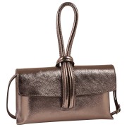 Toscanto Damen Abendtasche Umhängetasche Leder Tasche bronze braun OTT834AF