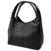 Toscanto Damen Schultertasche Leder Tasche schwarz OTT837SS1
