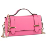 Toscanto Damen Handtasche Leder Tasche fuchsia rosa OTT841HP3