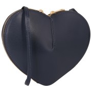 Toscanto Damen Umhängetasche Leder Tasche dunkelblau OTT846UB6