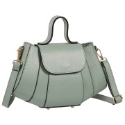 Toscanto Damen Schultertasche Leder Tasche hellgrün OTT863SL2