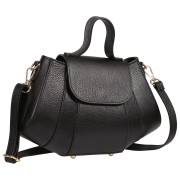 Toscanto Damen Schultertasche Leder Tasche schwarz OTT863SS1