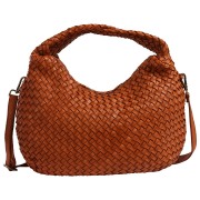 Toscanto Damen Schultertasche Leder Tasche mittelbraun cuoio OTT866SC5
