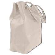 Toscanto Damen Shopper Leder Tasche beige OTTM107SI