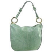 Toscanto Damen Umhängetasche Leder Tasche hellgrün mint OTTM111UG
