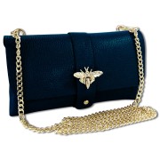 Toscanto Damen Clutch Leder Tasche dunkelblau OTTM803SB