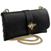 Toscanto Damen Clutch Leder Tasche schwarz OTTM803SS