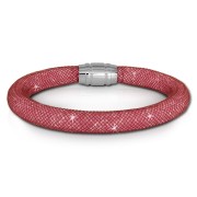 SilberDream Glitzerarmband Minikristalle rosa 18cm Armband Damen SDA050A9