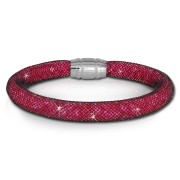 SilberDream Glitzerarmband Minikristalle fuchsia 20cm Armband Damen SDA050P0