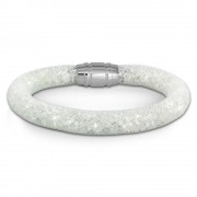 SilberDream Glitzerarmband Minikristalle weiß 18cm Armband Damen SDA050W9