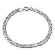 SilberDream Armband Zwillingspanzer 19cm 925 Sterling Silber Unisex SDA2519J