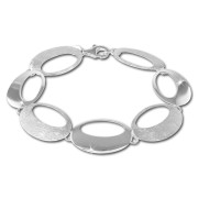 SilberDream Armband Retro Design matt/glänzend 925 Sterling Silber 19,5cm SDA435