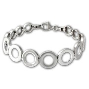 SilberDream Armband Kreise 925 Sterling Silber 19,5cm Silberarmband SDA478J