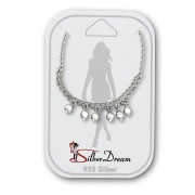 SilberDream Fußkette Dangle 25cm 925 Sterling Silber Damen SDF5195J