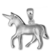 Teenie-Weenie Kettenanhänger Einhorn für Kinder 925er Silber SDH411J