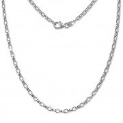 SilberDream Erbskette oval 925er Silber Halskette 70cm Kette SDK20970
