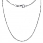 SilberDream Ankerkette fein 925er Silber Halskette 45cm Kette SDK21145