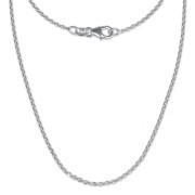 SilberDream Ankerkette fein 925er Silber Halskette 80cm Kette SDK21180