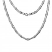 SilberDream Collier Eye Zirkonia weiß 925er Silber 45cm Halskette SDK462W