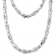 SilberDream Collier Tropfen Zirkonia weiß 925er Silber 45cm Halskette SDK476W
