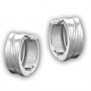 SilberDream Creole Line 15mm 925 Sterling Silber Ohrring SDO4301J