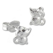 Kinder Ohrring Mäuschen 925er Sterling Silber Kinderschmuck TW SDO593J