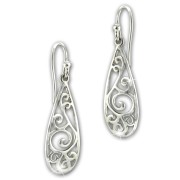 SilberDream Ohrhänger Ornament 925 Sterling Silber Damen Ohrringe SDO6718J