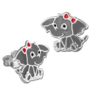 Kinder Ohrring Elefant Ohrstecker 925 Sterling Silber Kinderschmuck TW SDO8161K