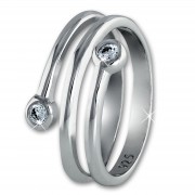 SilberDream Ring Dream Zirkonia weiß Gr.54 Sterling 925er Silber SDR406W54