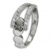 SilberDream Ring Kreise Zirkonia weiß Gr.54 aus 925er Silber SDR407W54